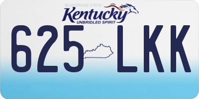 KY license plate 625LKK