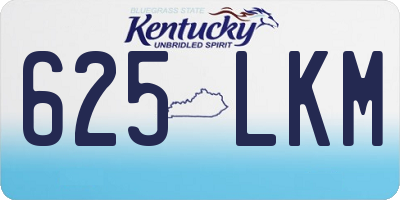 KY license plate 625LKM