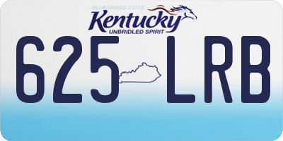 KY license plate 625LRB