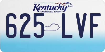 KY license plate 625LVF