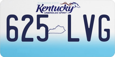 KY license plate 625LVG