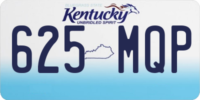 KY license plate 625MQP