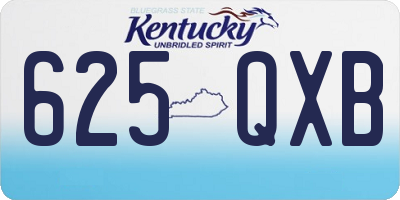 KY license plate 625QXB