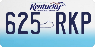 KY license plate 625RKP