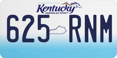 KY license plate 625RNM