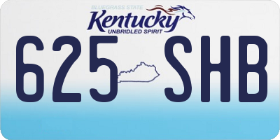 KY license plate 625SHB