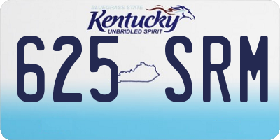 KY license plate 625SRM