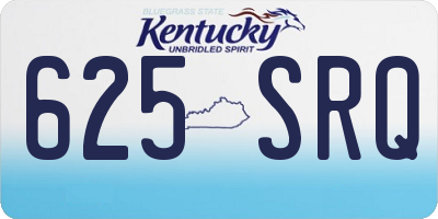 KY license plate 625SRQ