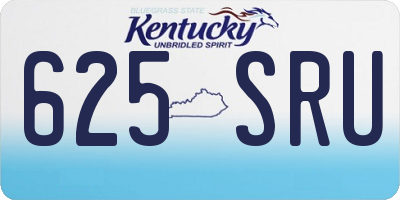 KY license plate 625SRU