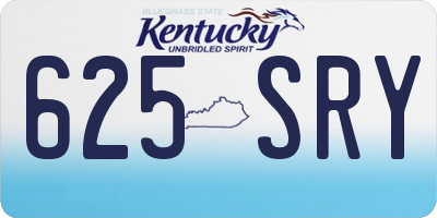 KY license plate 625SRY