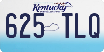 KY license plate 625TLQ
