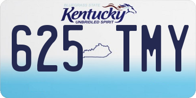 KY license plate 625TMY