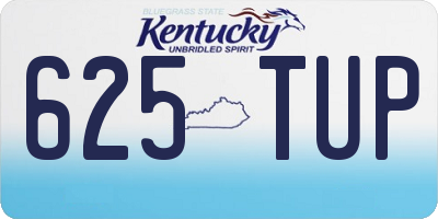 KY license plate 625TUP