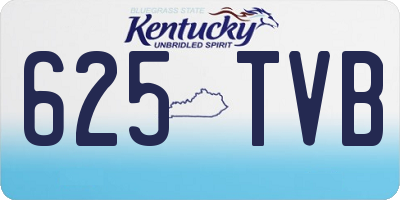 KY license plate 625TVB