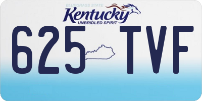KY license plate 625TVF