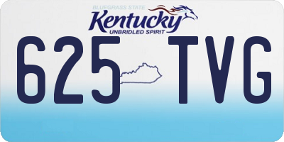 KY license plate 625TVG