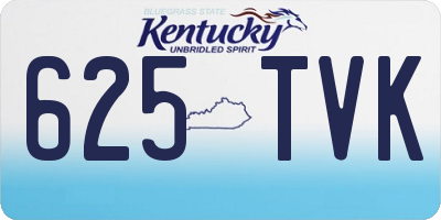 KY license plate 625TVK