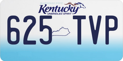 KY license plate 625TVP