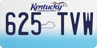 KY license plate 625TVW