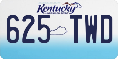 KY license plate 625TWD