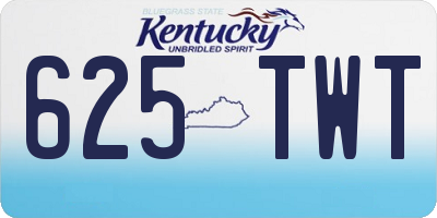 KY license plate 625TWT