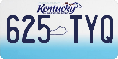 KY license plate 625TYQ
