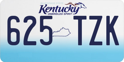 KY license plate 625TZK