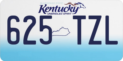 KY license plate 625TZL