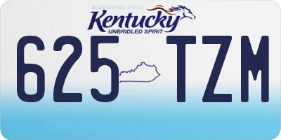 KY license plate 625TZM
