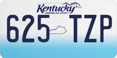 KY license plate 625TZP