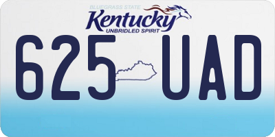 KY license plate 625UAD