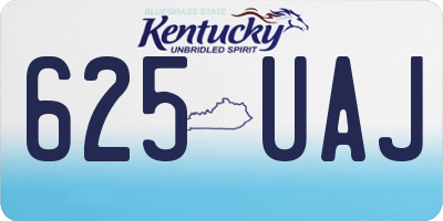KY license plate 625UAJ