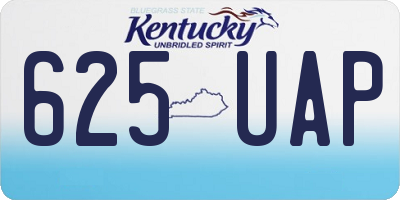 KY license plate 625UAP