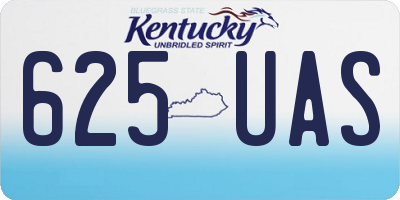 KY license plate 625UAS