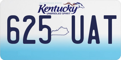 KY license plate 625UAT
