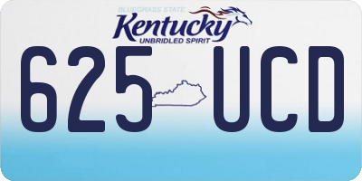 KY license plate 625UCD