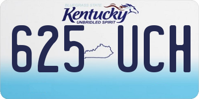 KY license plate 625UCH