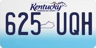 KY license plate 625UQH