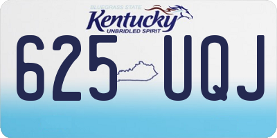 KY license plate 625UQJ