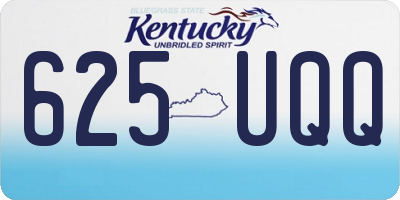 KY license plate 625UQQ