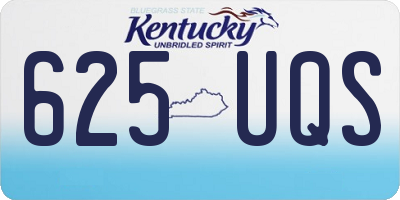 KY license plate 625UQS