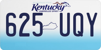 KY license plate 625UQY