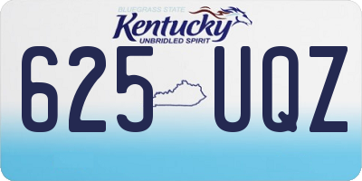 KY license plate 625UQZ