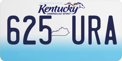 KY license plate 625URA
