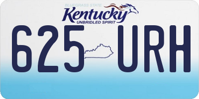 KY license plate 625URH