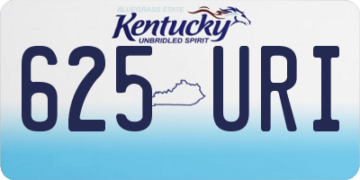 KY license plate 625URI