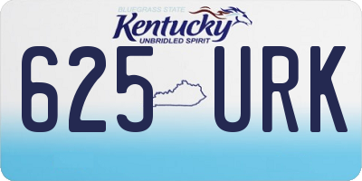 KY license plate 625URK