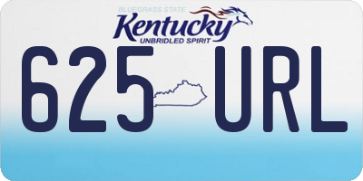 KY license plate 625URL