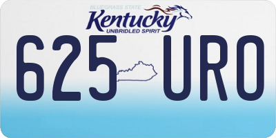 KY license plate 625URO