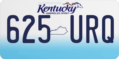 KY license plate 625URQ
